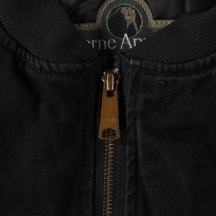 1990'S Berne Apparel Padded Duck Vest, Men's Size L (approx.), Vintage cotton black type Vintage Second Hand