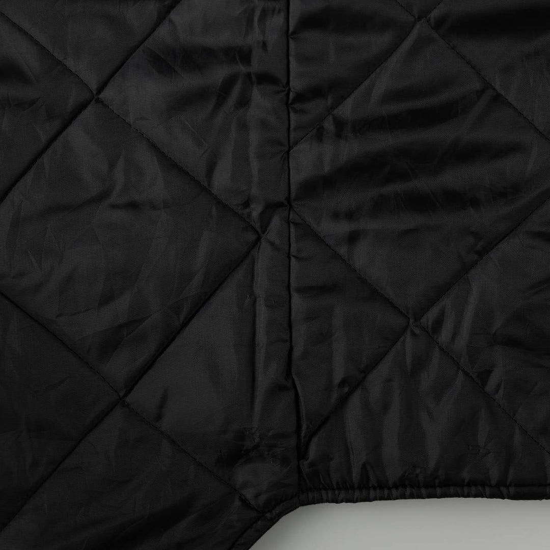 1990'S Berne Apparel Padded Duck Vest, Men's Size L (approx.), Vintage cotton black type Vintage Second Hand
