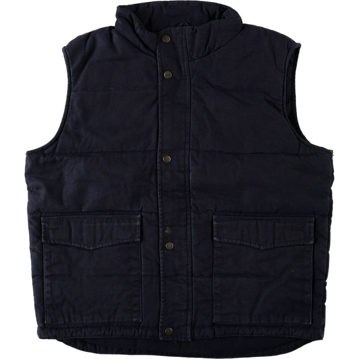 Dakota Duck Vest with Padded Lining, Men's Size L cotton navy blue type Vintage Second Hand