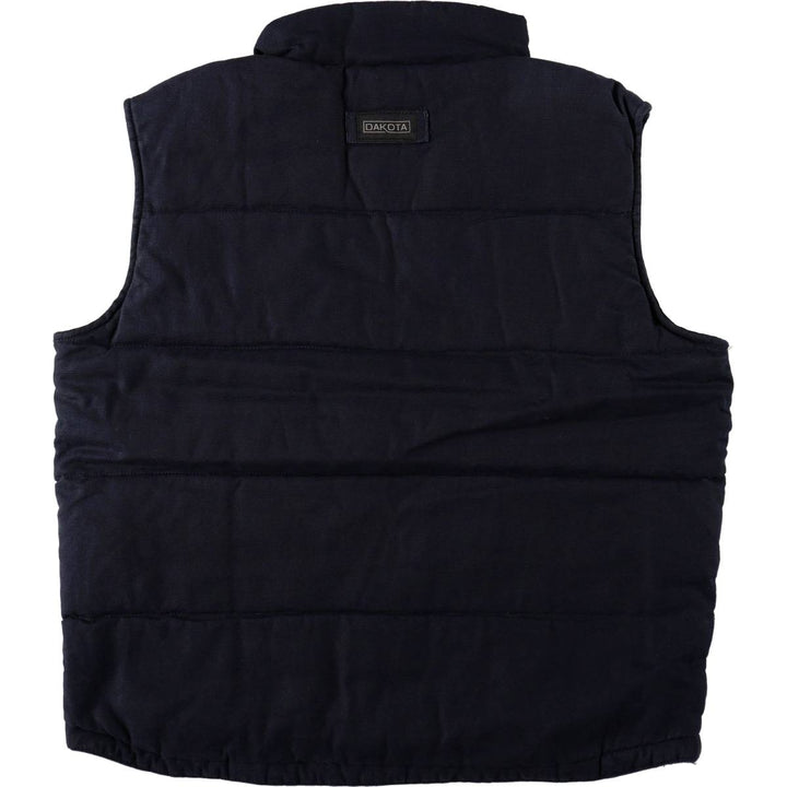 Dakota Duck Vest with Padded Lining, Men's Size L cotton navy blue type Vintage Second Hand
