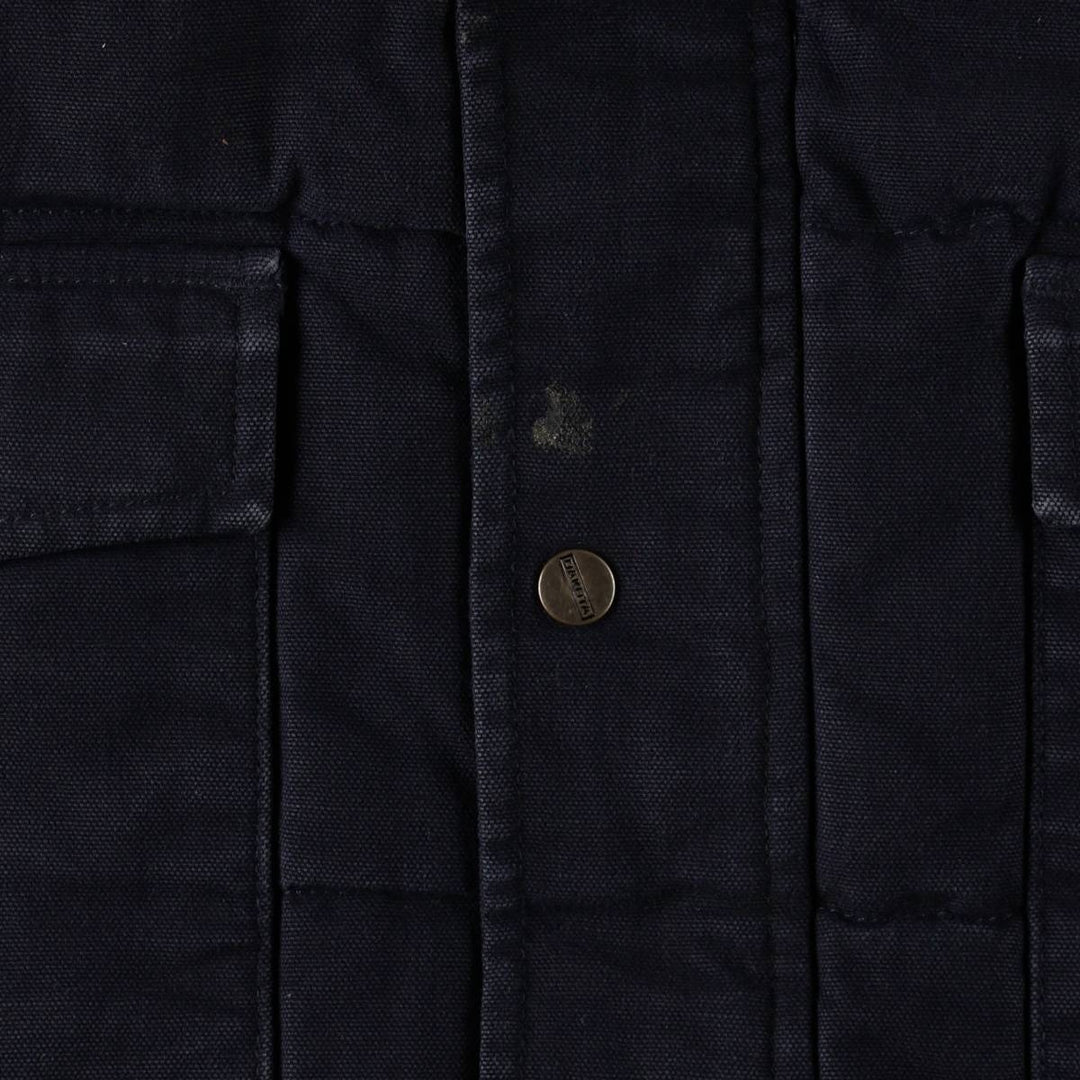 Dakota Duck Vest with Padded Lining, Men's Size L cotton navy blue type Vintage Second Hand