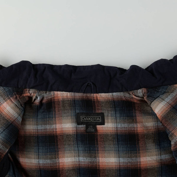 Dakota Duck Vest with Padded Lining, Men's Size L cotton navy blue type Vintage Second Hand