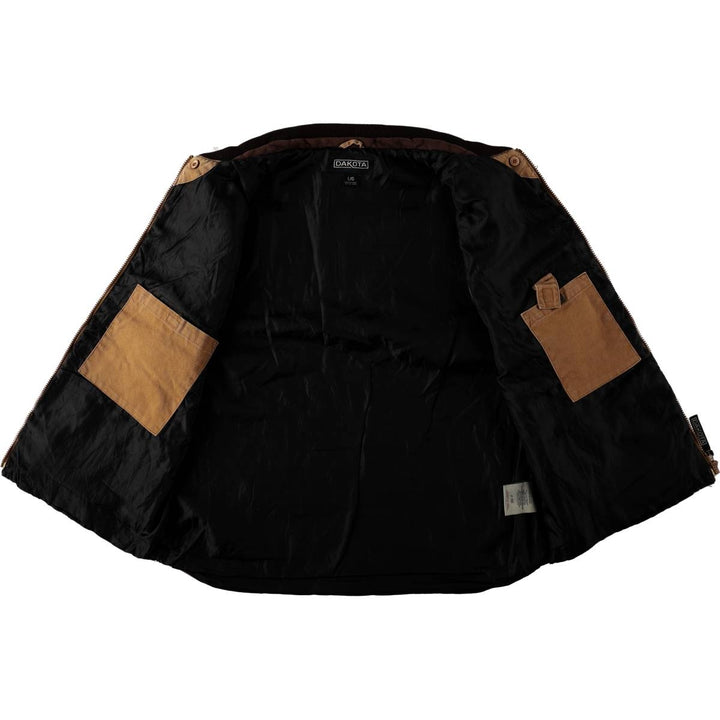 Dakota Duck Vest with Padded Lining, Men's Size L cotton beige type brown Vintage Second Hand