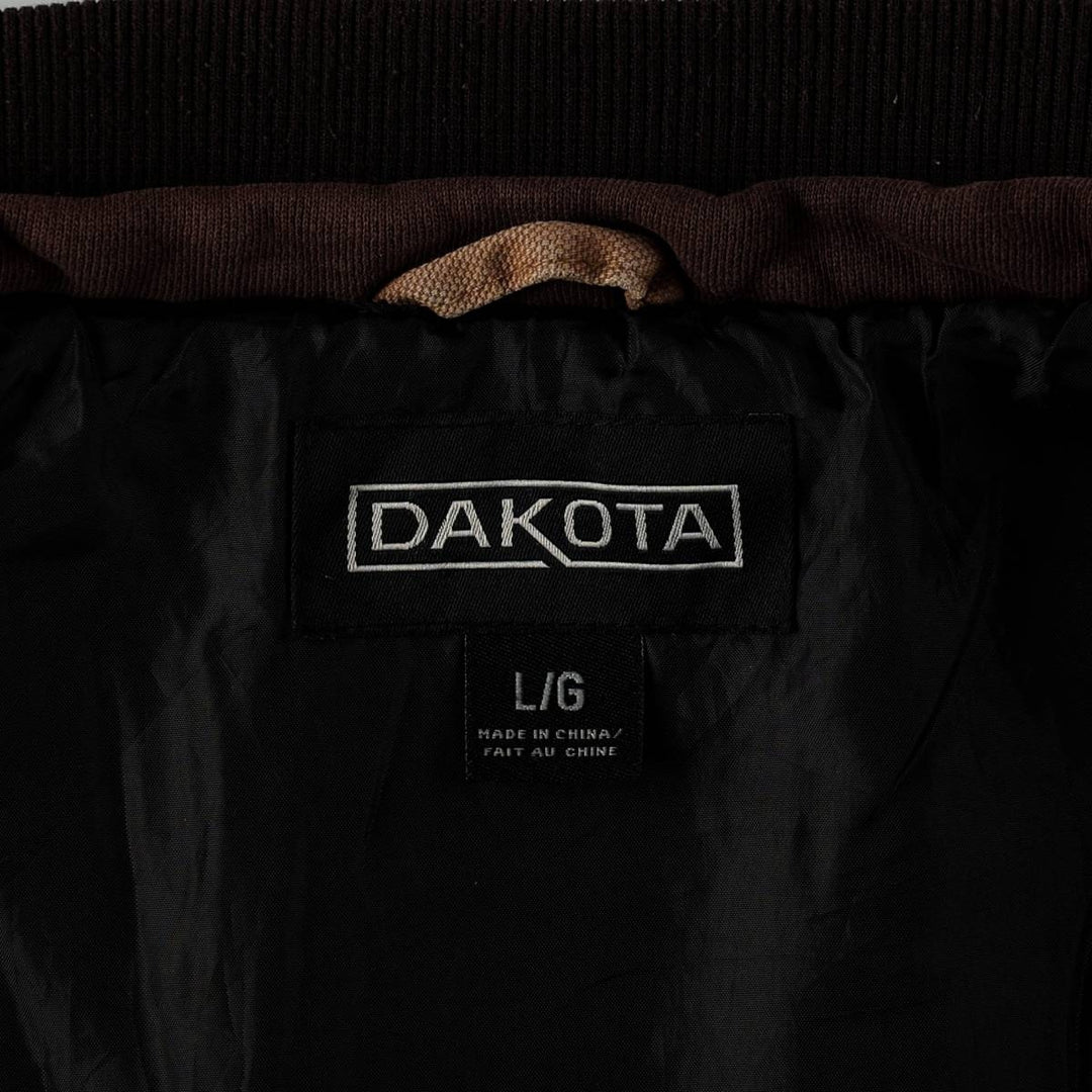 Dakota Duck Vest with Padded Lining, Men's Size L cotton beige type brown Vintage Second Hand