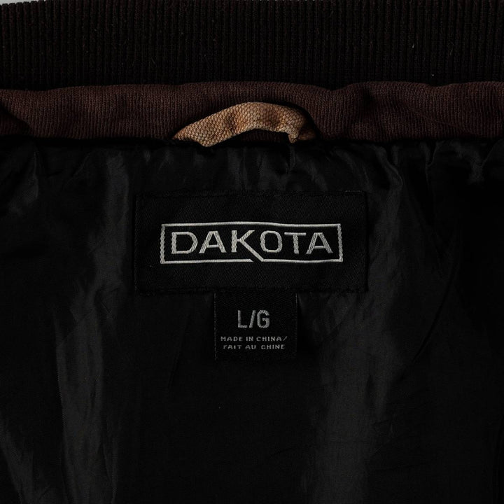 Dakota Duck Vest with Padded Lining, Men's Size L cotton beige type brown Vintage Second Hand