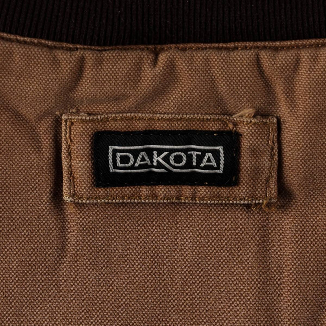 Dakota Duck Vest with Padded Lining, Men's Size L cotton beige type brown Vintage Second Hand
