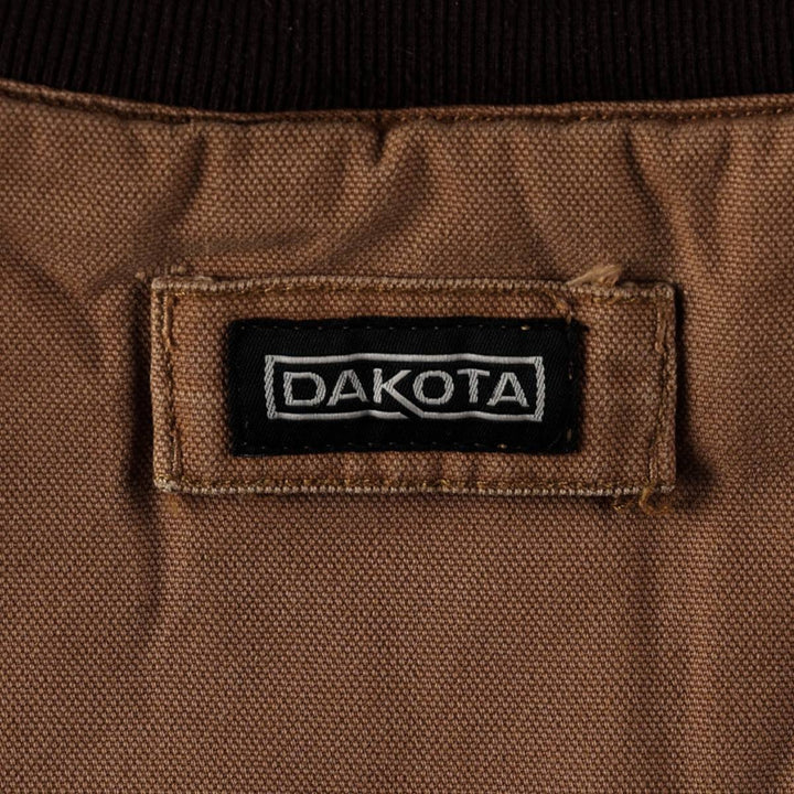 Dakota Duck Vest with Padded Lining, Men's Size L cotton beige type brown Vintage Second Hand