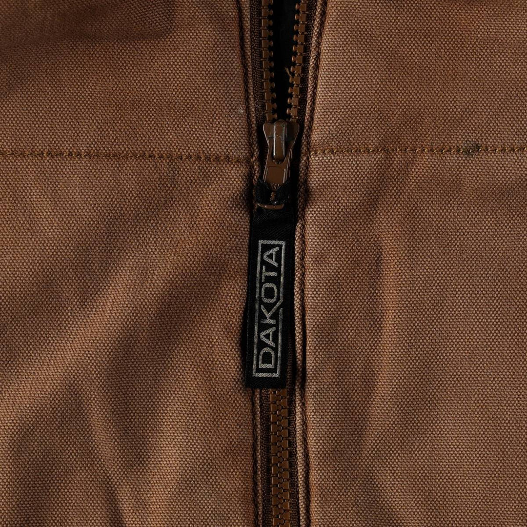 Dakota Duck Vest with Padded Lining, Men's Size L cotton beige type brown Vintage Second Hand