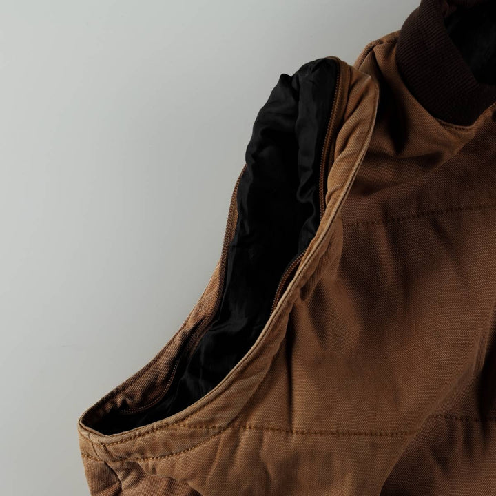 Dakota Duck Vest with Padded Lining, Men's Size L cotton beige type brown Vintage Second Hand