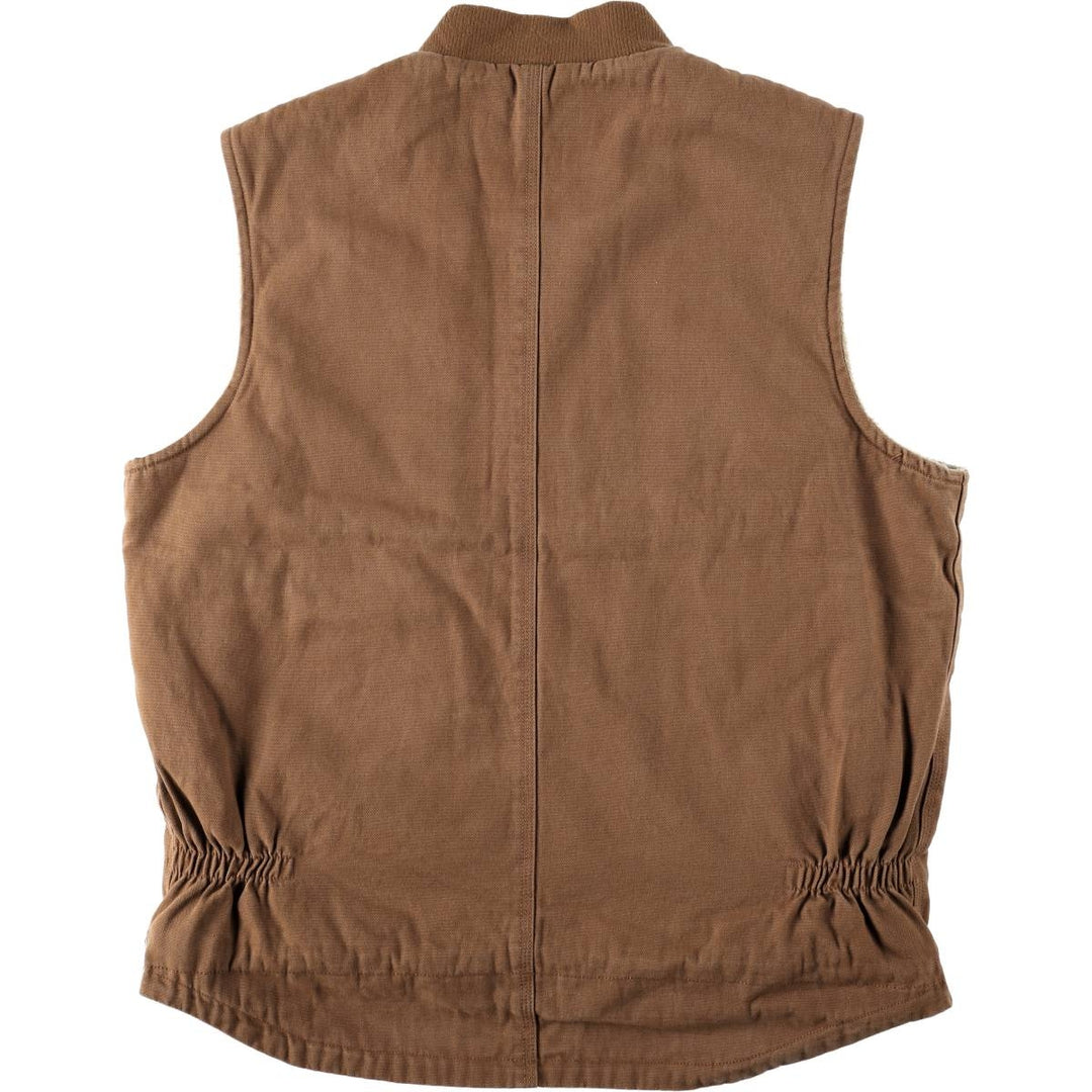 Key POLAR KING Duck Vest, Men's Size L (approx.) cotton brown type Vintage Second Hand