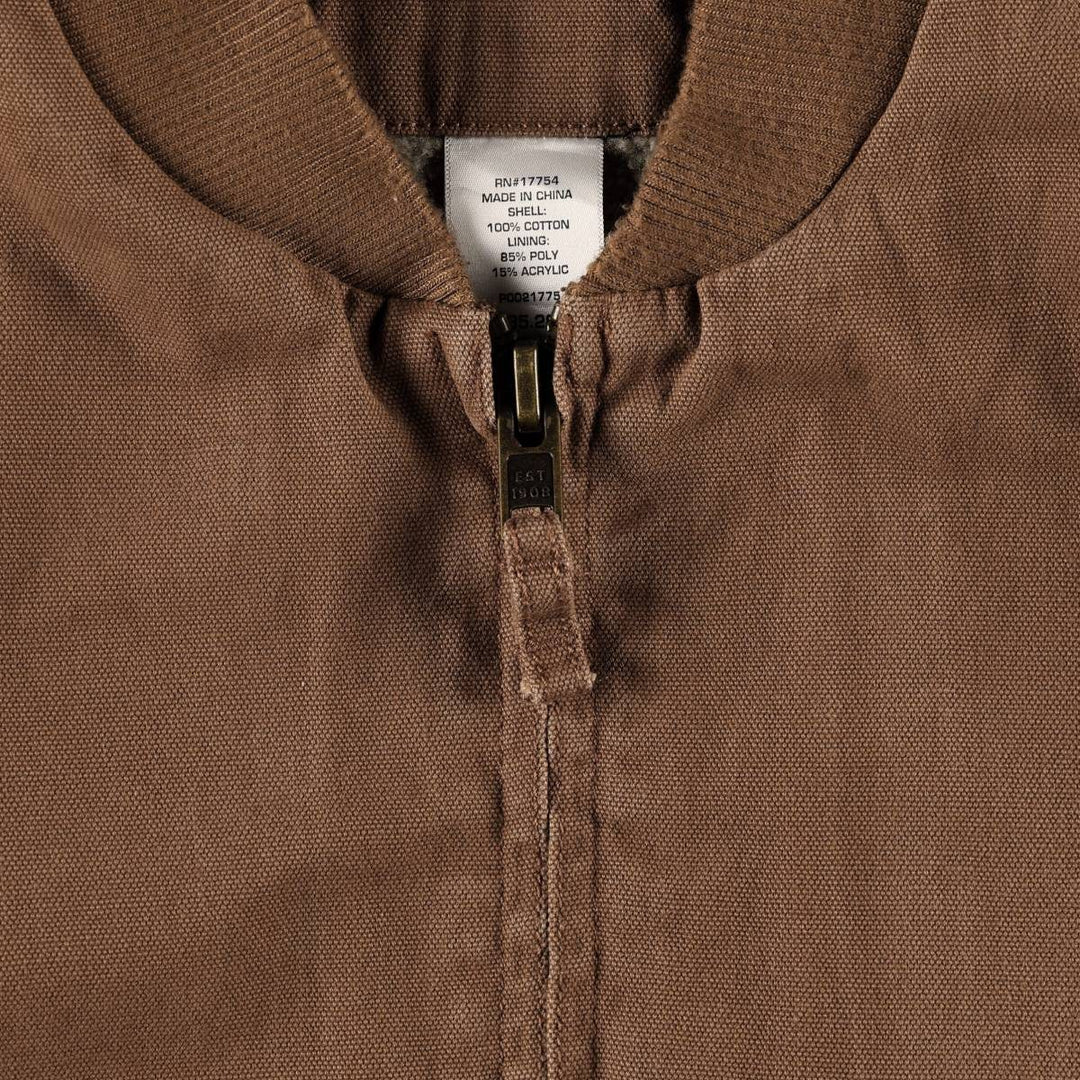 Key POLAR KING Duck Vest, Men's Size L (approx.) cotton brown type Vintage Second Hand