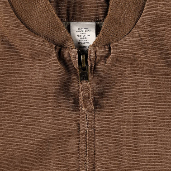 Key POLAR KING Duck Vest, Men's Size L (approx.) cotton brown type Vintage Second Hand
