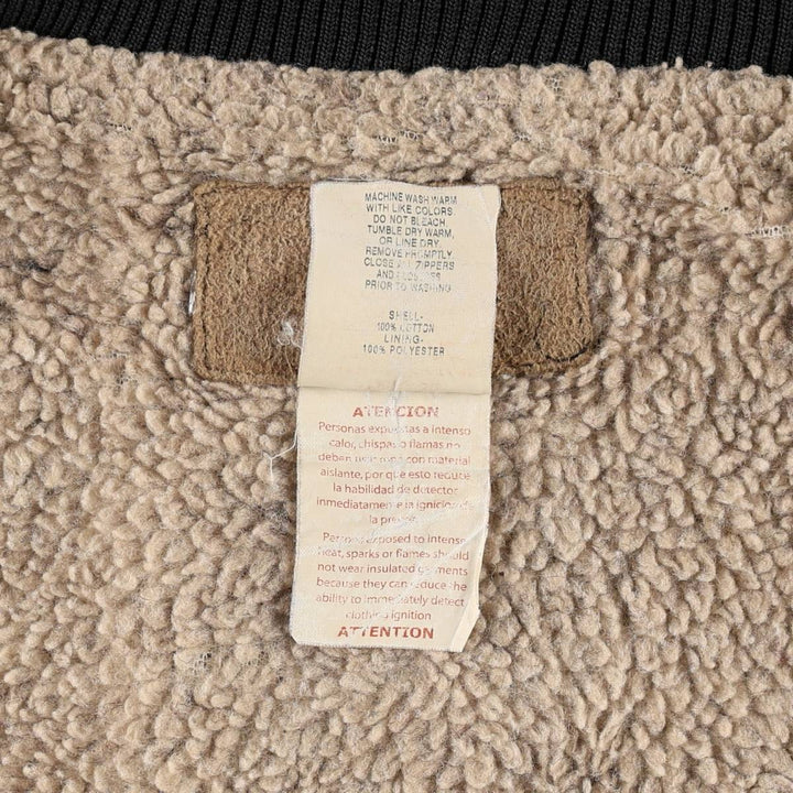Duck vest, men's size XL cotton black type Vintage Second Hand