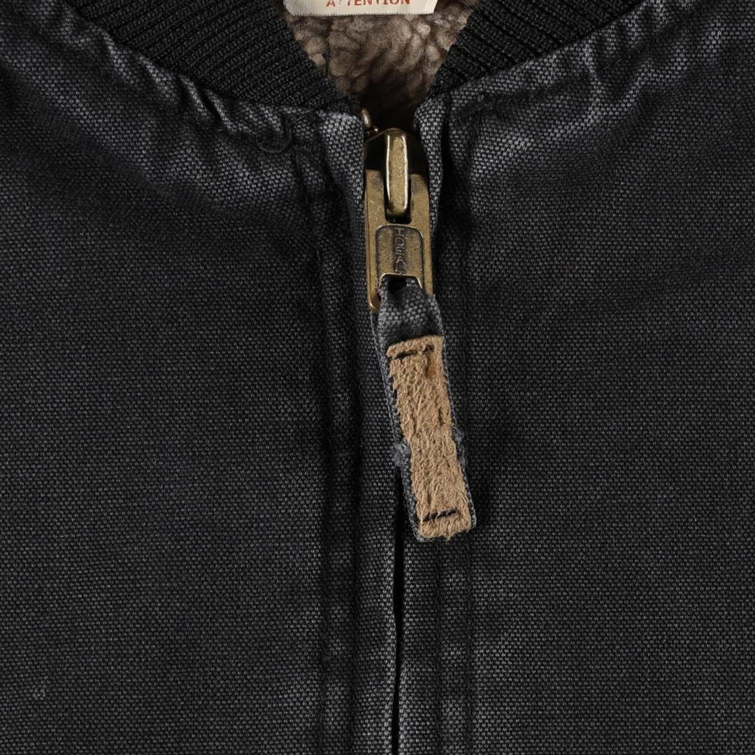 Duck vest, men's size XL cotton black type Vintage Second Hand
