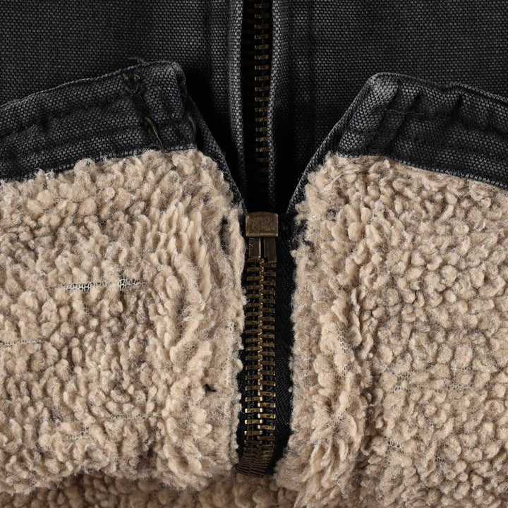 Duck vest, men's size XL cotton black type Vintage Second Hand
