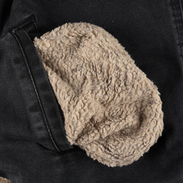 Duck vest, men's size XL cotton black type Vintage Second Hand
