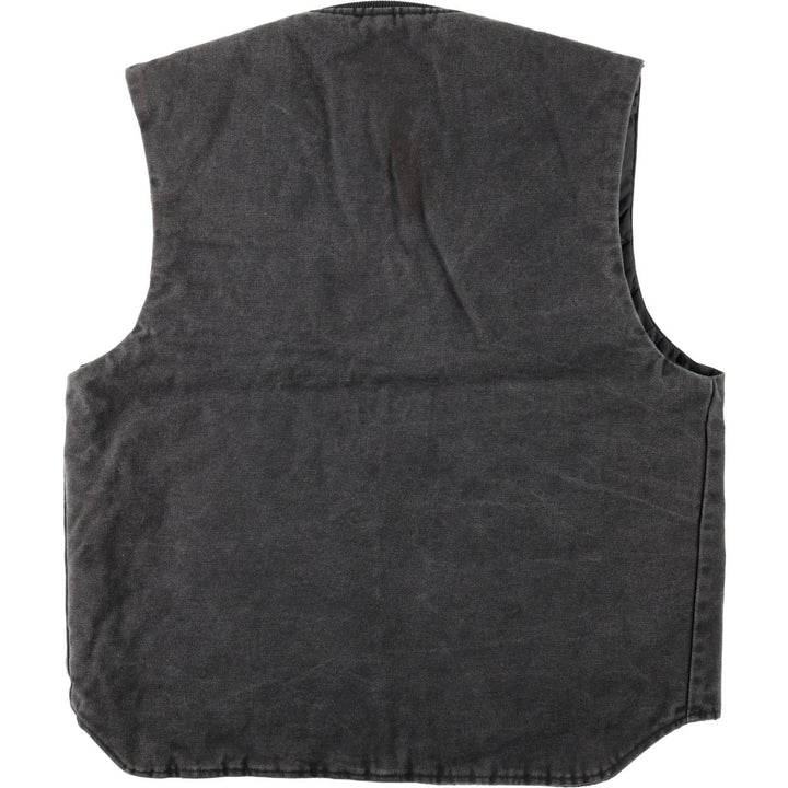 1990'S Berne Apparel Padded Duck Vest, Men's Size L (approx.), Vintage cotton Charcoal Vintage Second Hand