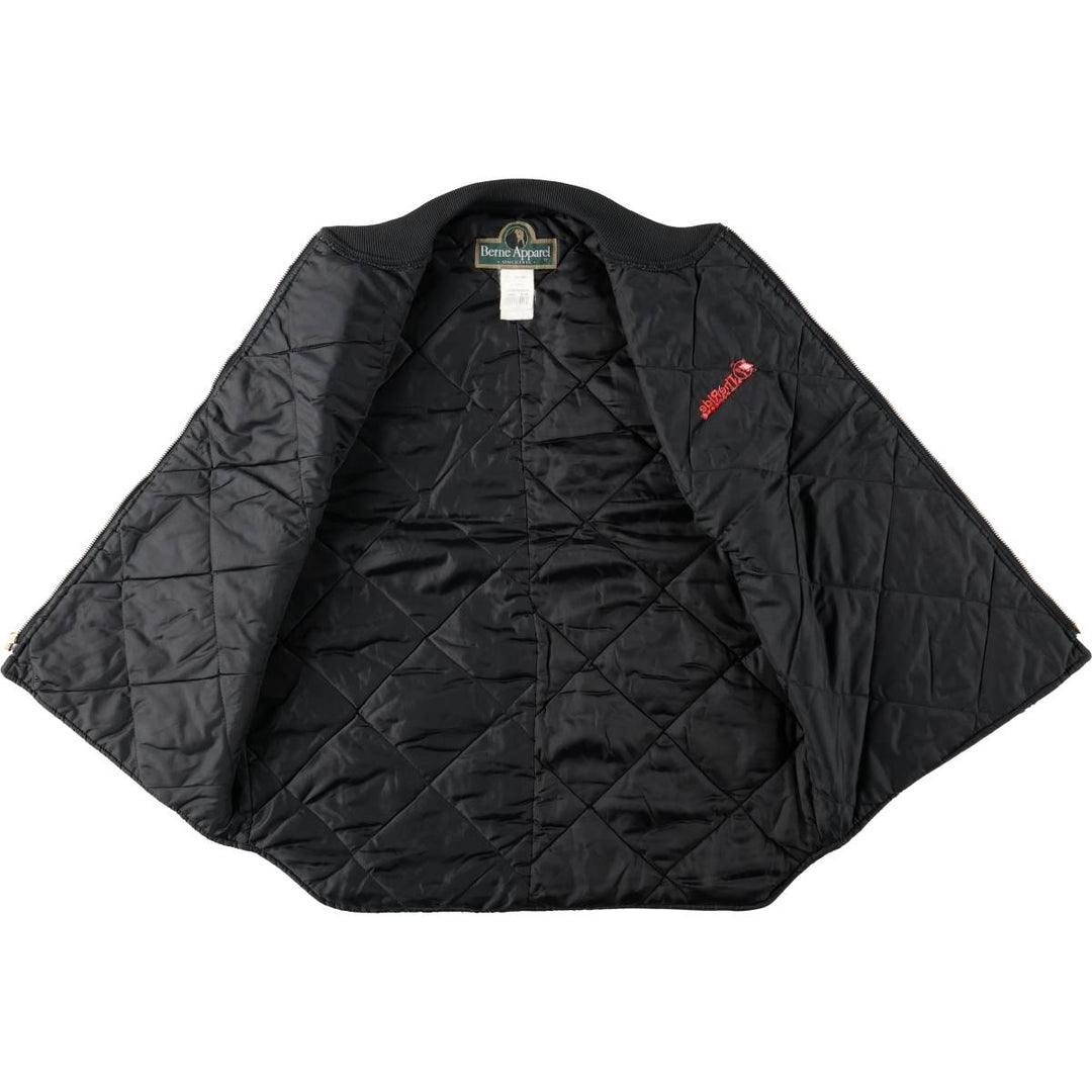 1990'S Berne Apparel Padded Duck Vest, Men's Size L (approx.), Vintage cotton Charcoal Vintage Second Hand