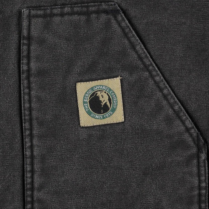 1990'S Berne Apparel Padded Duck Vest, Men's Size L (approx.), Vintage cotton Charcoal Vintage Second Hand