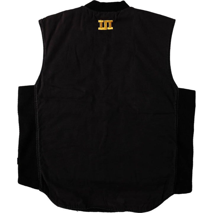 LANDMARK Padded Duck Vest, Men's Size XL (approx.) cotton black type Vintage Second Hand