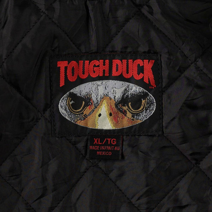 TOUGH DUCK Padded Duck Vest, Men's XL (approx.) cotton Khaki type Vintage Second Hand