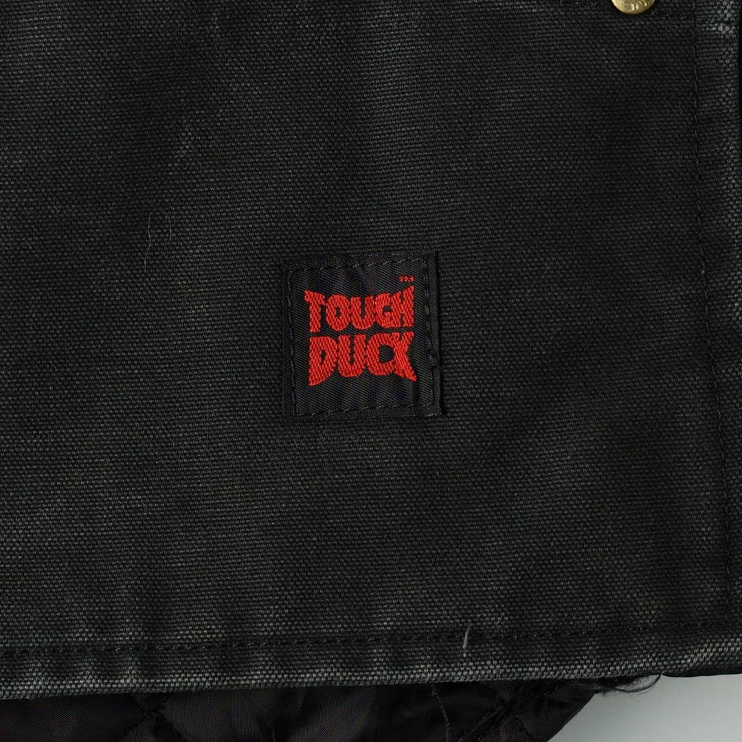 TOUGH DUCK Padded Duck Vest, Men's XL (approx.) cotton Khaki type Vintage Second Hand