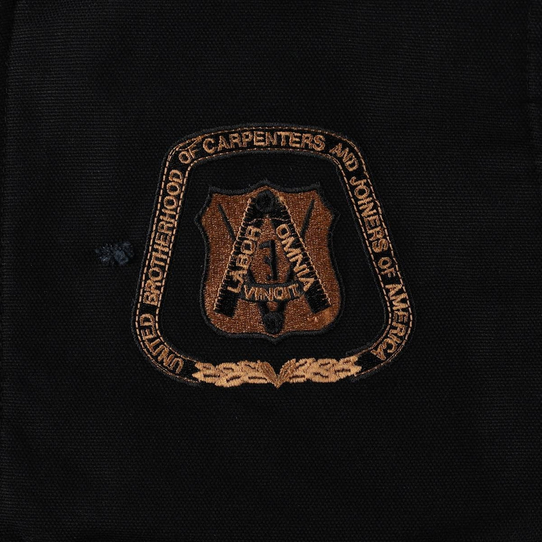Carpenters Union Padded Duck Vest, Made in Canada, Men's Size L cotton black type Vintage Second Hand
