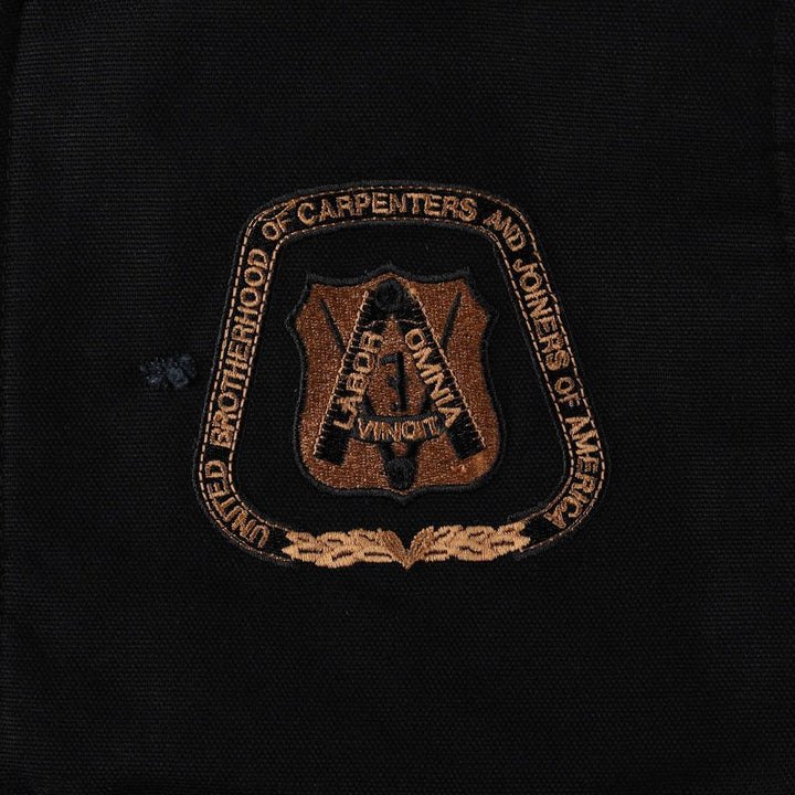 Carpenters Union Padded Duck Vest, Made in Canada, Men's Size L cotton black type Vintage Second Hand