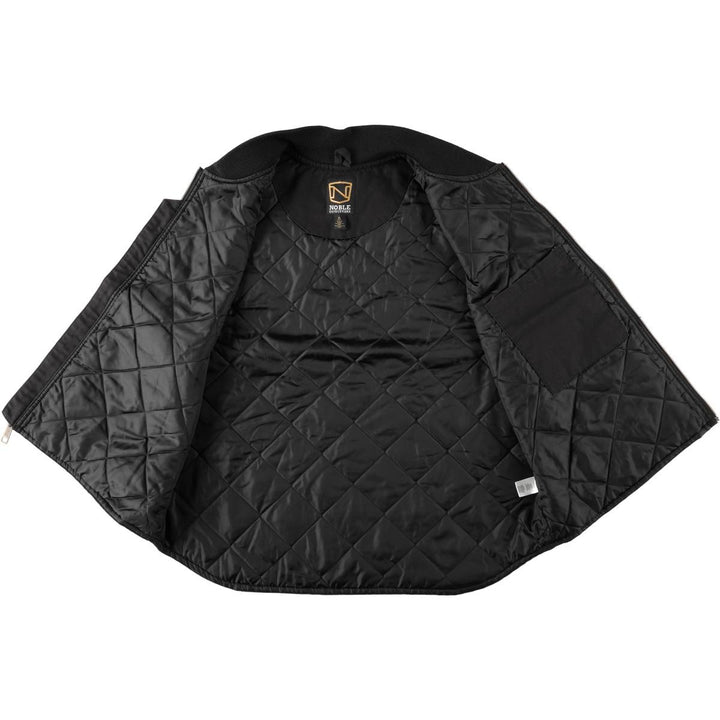 NOBLE OUTFITTERS Padded Duck Vest, Men's XL (approx.) cotton black type Vintage Second Hand