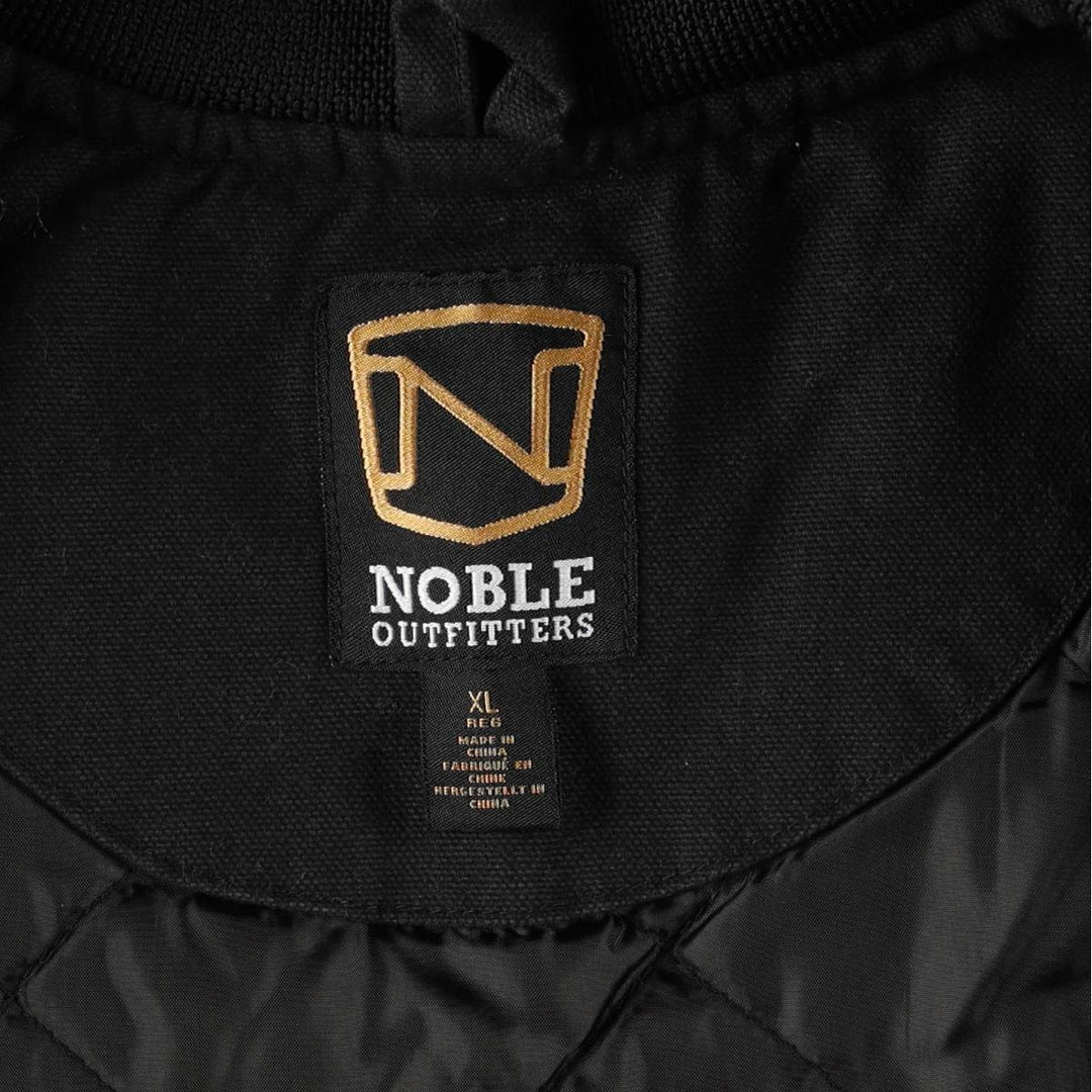 NOBLE OUTFITTERS Padded Duck Vest, Men's XL (approx.) cotton black type Vintage Second Hand