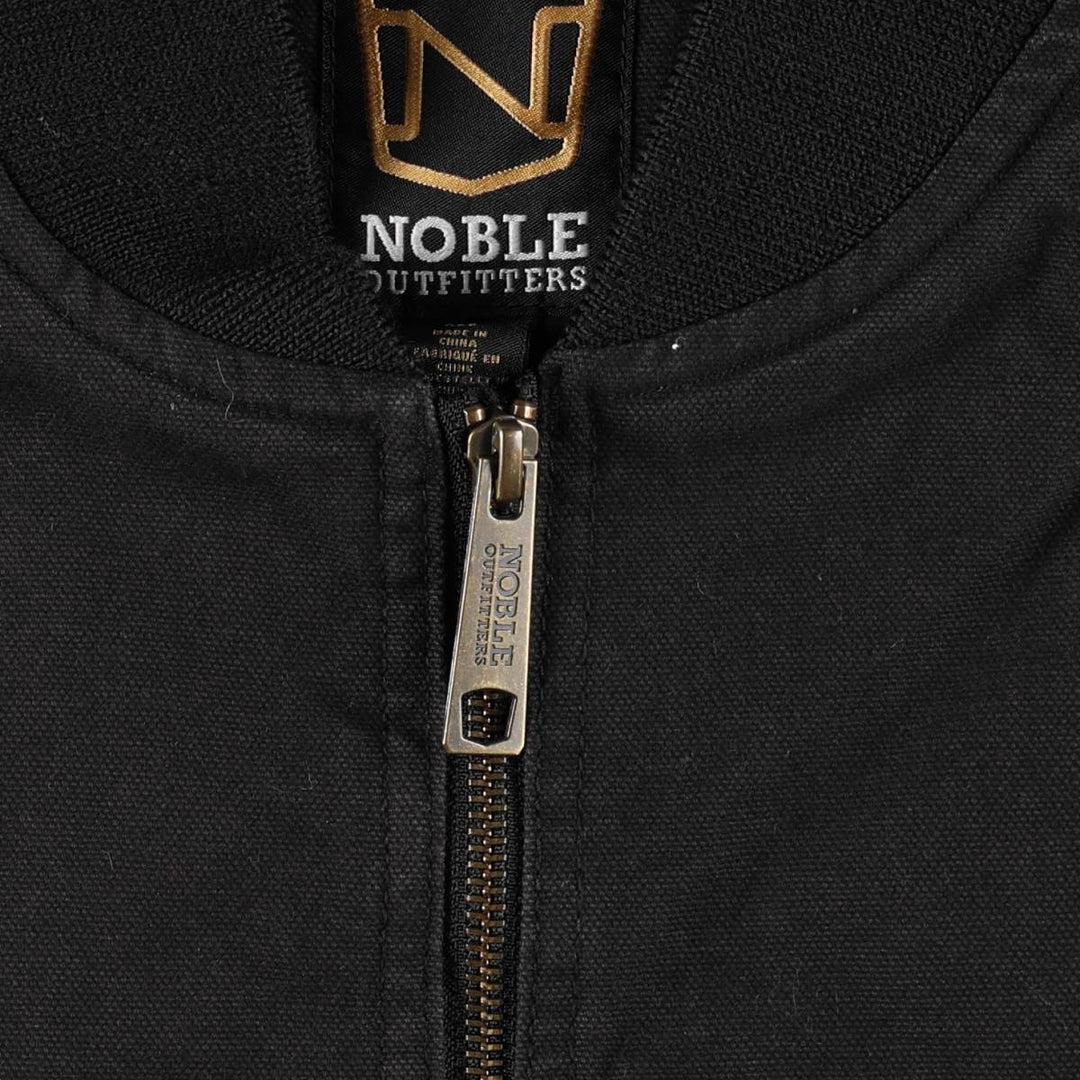 NOBLE OUTFITTERS Padded Duck Vest, Men's XL (approx.) cotton black type Vintage Second Hand