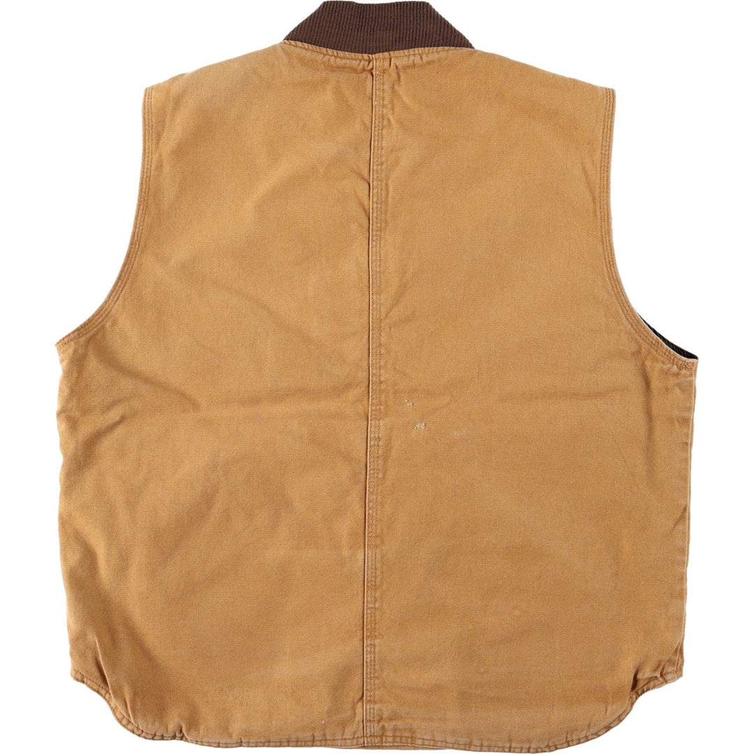 WALLS Padded Duck Vest, Men's Size L (approx.) cotton Camel type Vintage Second Hand