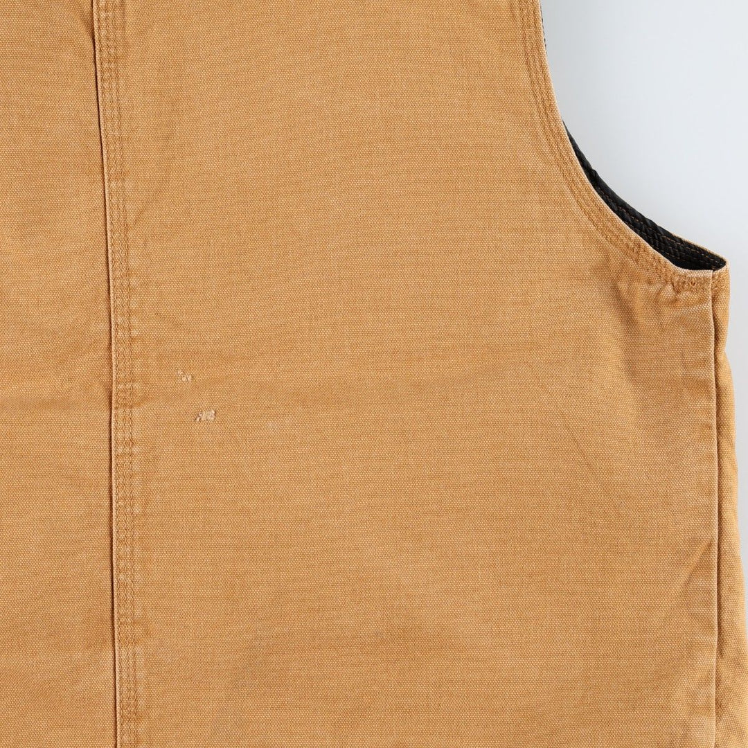 WALLS Padded Duck Vest, Men's Size L (approx.) cotton Camel type Vintage Second Hand