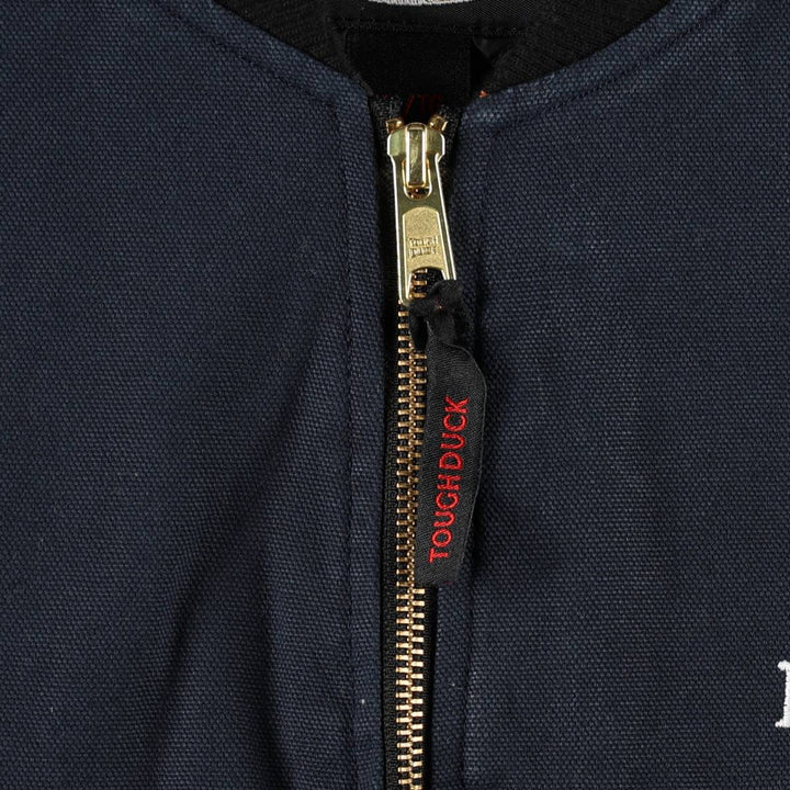 TOUGH DUCK Padded Duck Vest, Men's XL (approx.) cotton navy blue type Vintage Second Hand