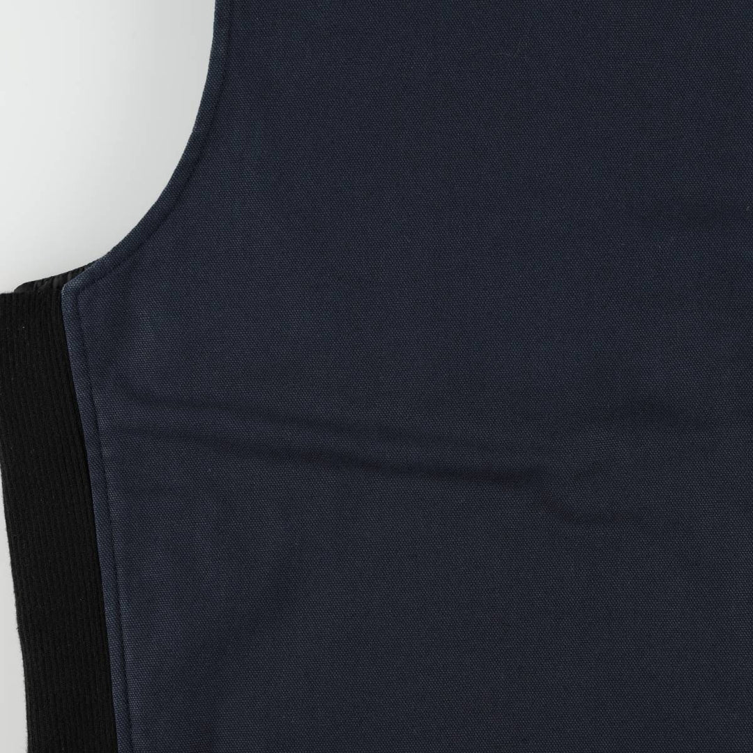 TOUGH DUCK Padded Duck Vest, Men's XL (approx.) cotton navy blue type Vintage Second Hand