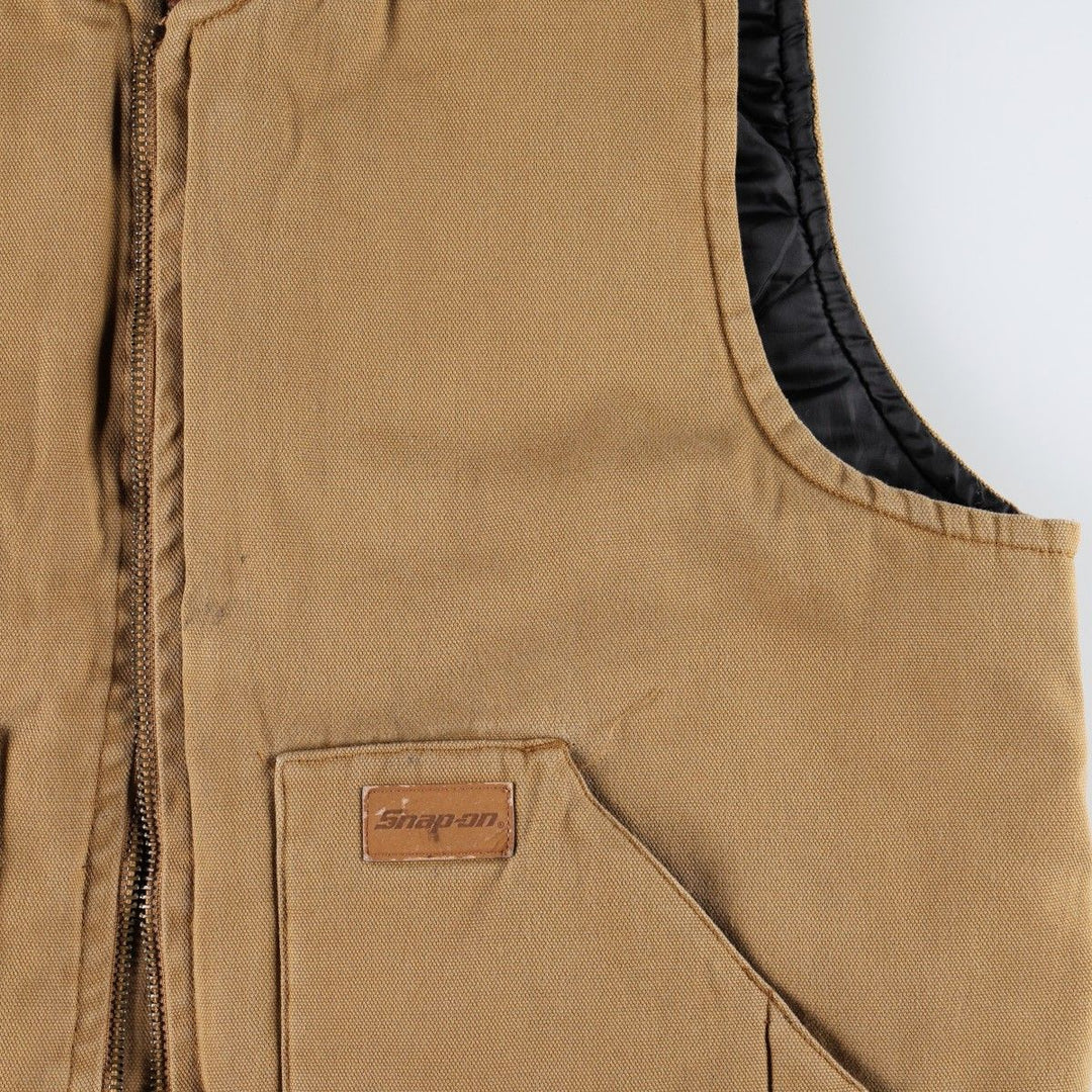 SAWBUCK WORKWEAR Padded Duck Vest, Men's Size M cotton Camel type Vintage Second Hand