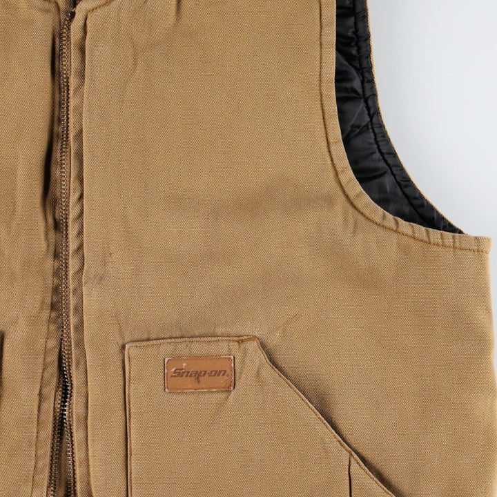 SAWBUCK WORKWEAR Padded Duck Vest, Men's Size M cotton Camel type Vintage Second Hand