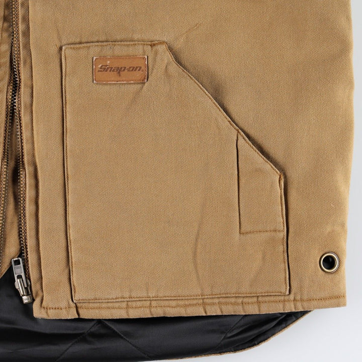 SAWBUCK WORKWEAR Padded Duck Vest, Men's Size M cotton Camel type Vintage Second Hand