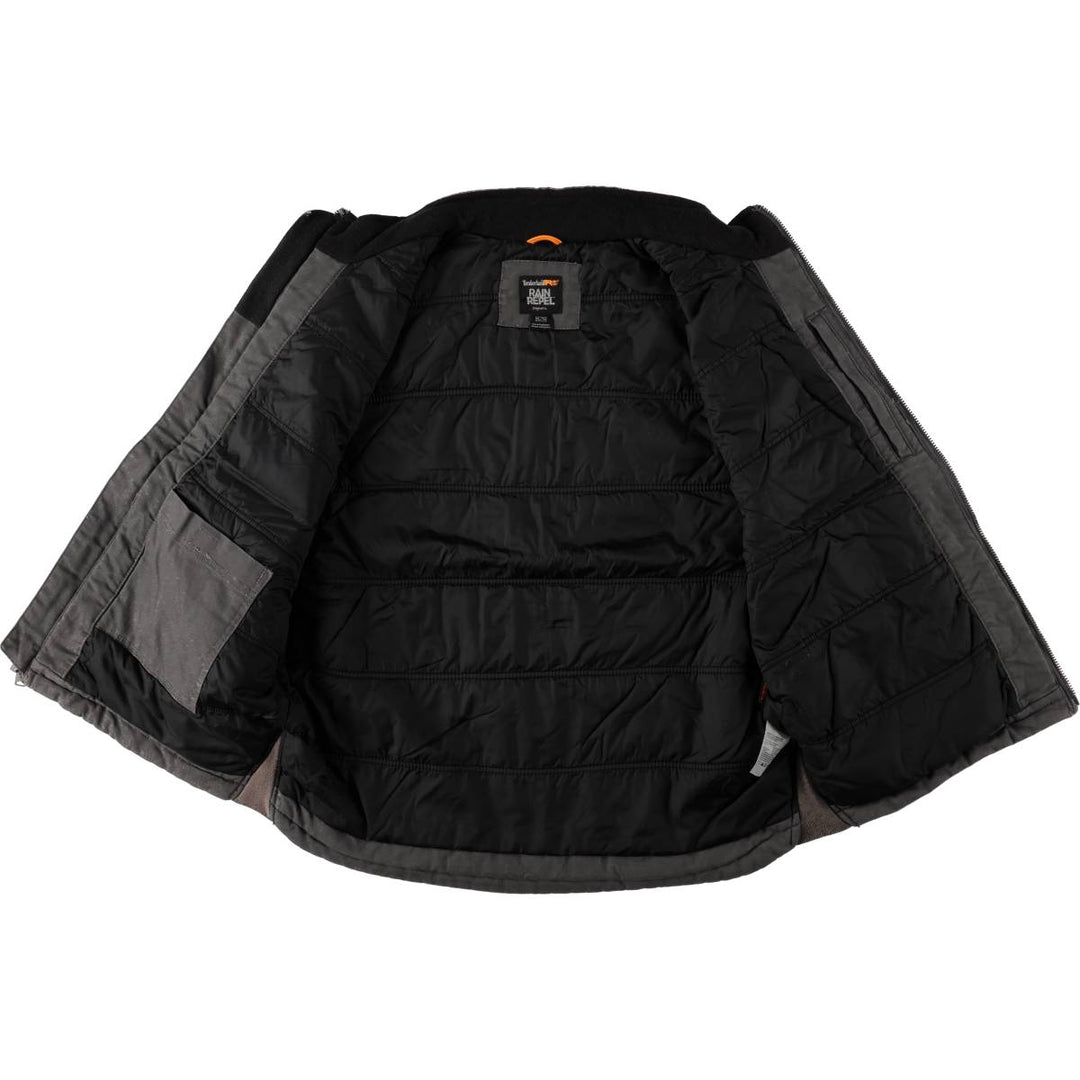 Timberland PRO SERIES RAIN REPEL Insulated Duck Vest, Men's XL (approx.) cotton Charcoal Vintage Second Hand
