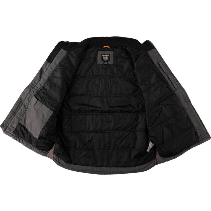 Timberland PRO SERIES RAIN REPEL Insulated Duck Vest, Men's XL (approx.) cotton Charcoal Vintage Second Hand