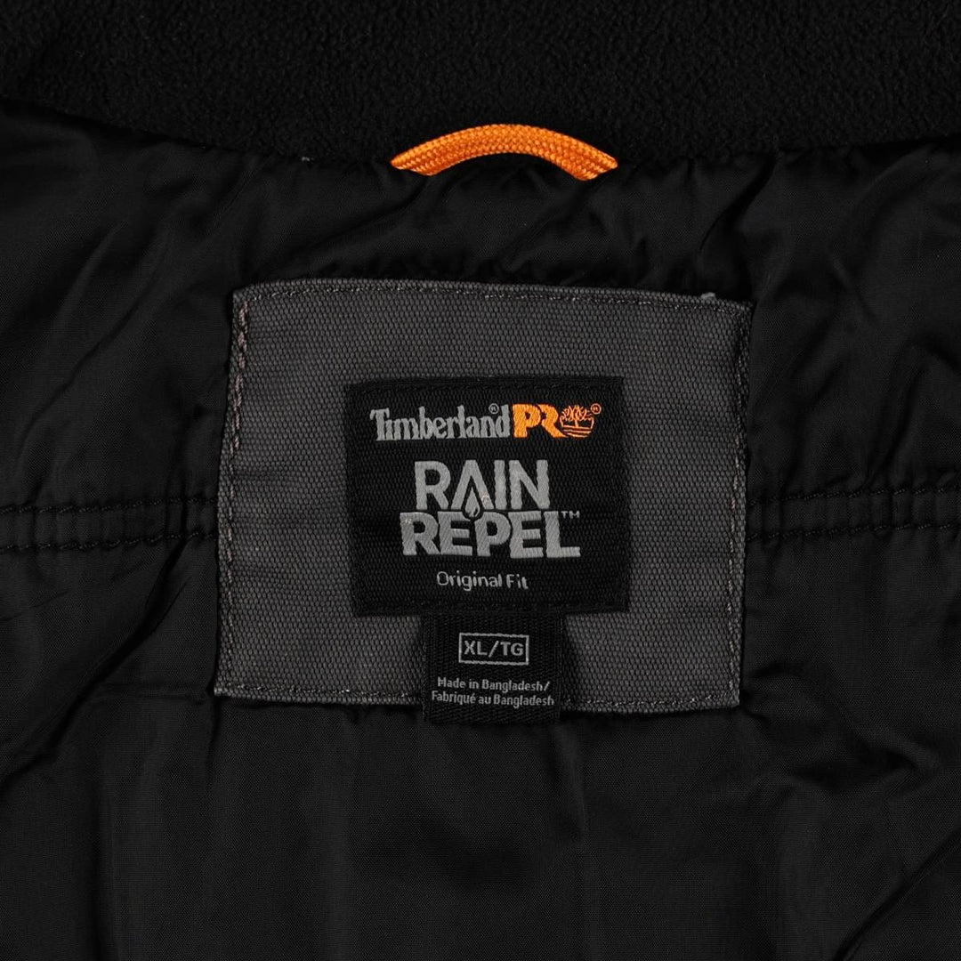 Timberland PRO SERIES RAIN REPEL Insulated Duck Vest, Men's XL (approx.) cotton Charcoal Vintage Second Hand