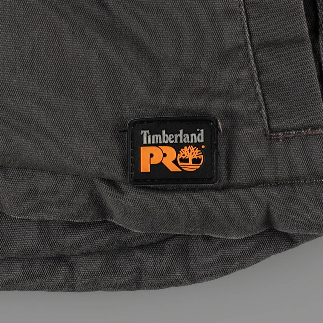 Timberland PRO SERIES RAIN REPEL Insulated Duck Vest, Men's XL (approx.) cotton Charcoal Vintage Second Hand