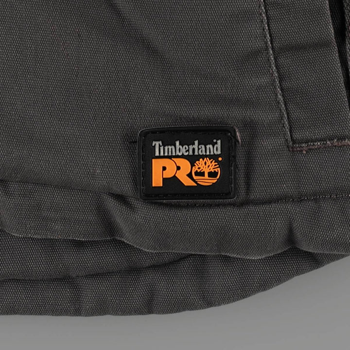 Timberland PRO SERIES RAIN REPEL Insulated Duck Vest, Men's XL (approx.) cotton Charcoal Vintage Second Hand