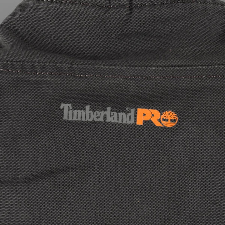Timberland PRO SERIES RAIN REPEL Insulated Duck Vest, Men's XL (approx.) cotton Charcoal Vintage Second Hand