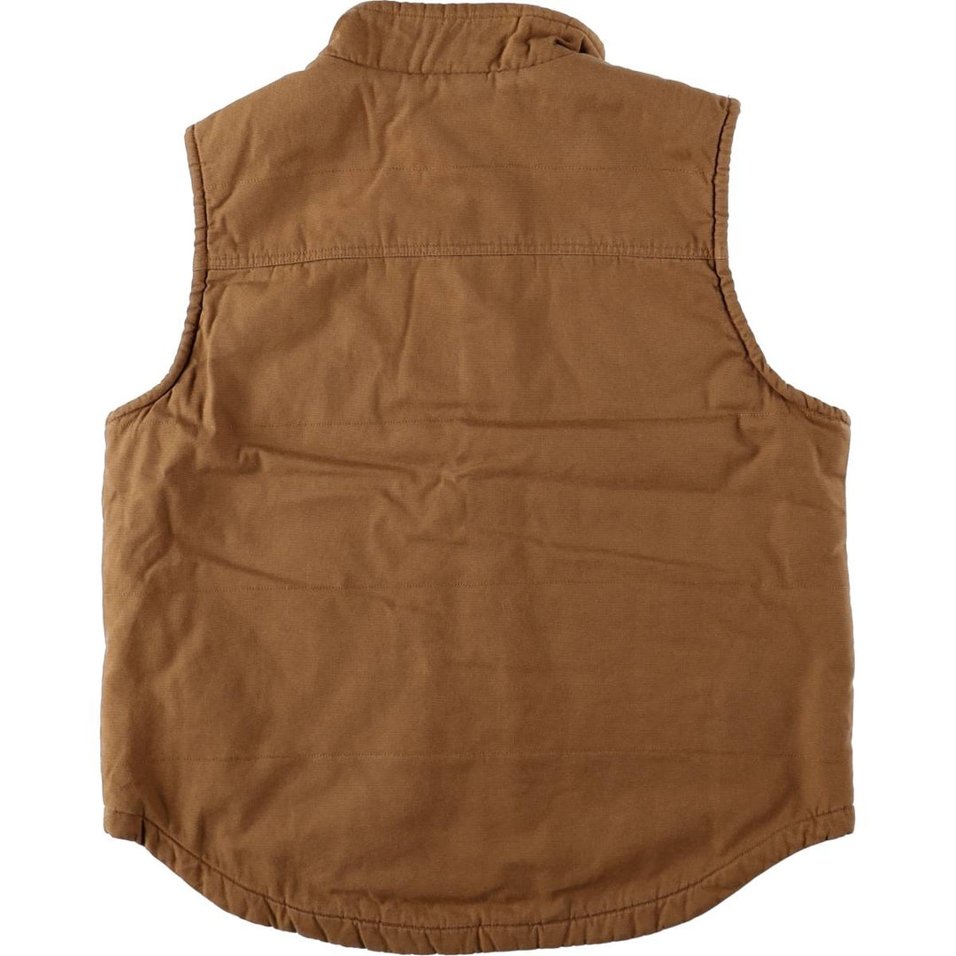Lee padded duck vest, men's size L (approx.) cotton brown type Vintage Second Hand