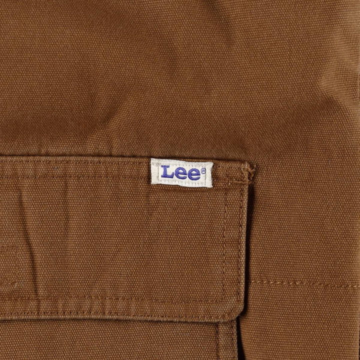 Lee padded duck vest, men's size L (approx.) cotton brown type Vintage Second Hand