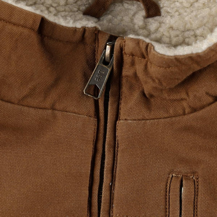 Lee padded duck vest, men's size L (approx.) cotton brown type Vintage Second Hand