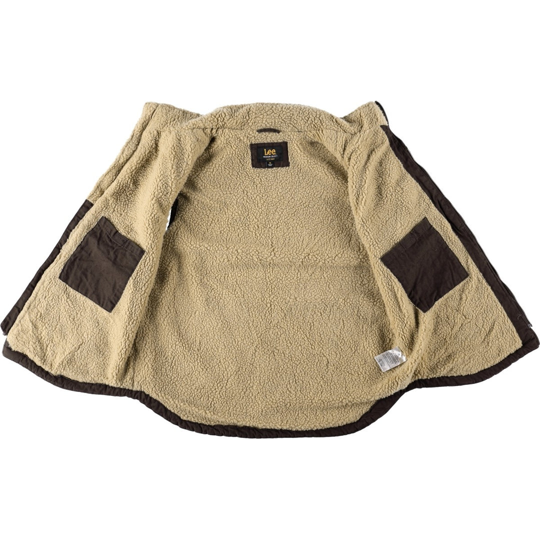 Lee PREMIUM SELECT Duck Vest, Men's Size M (approx.) cotton brown type Vintage Second Hand