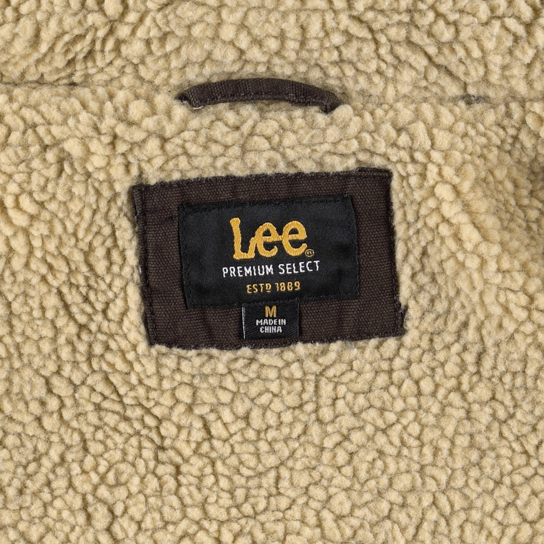 Lee PREMIUM SELECT Duck Vest, Men's Size M (approx.) cotton brown type Vintage Second Hand