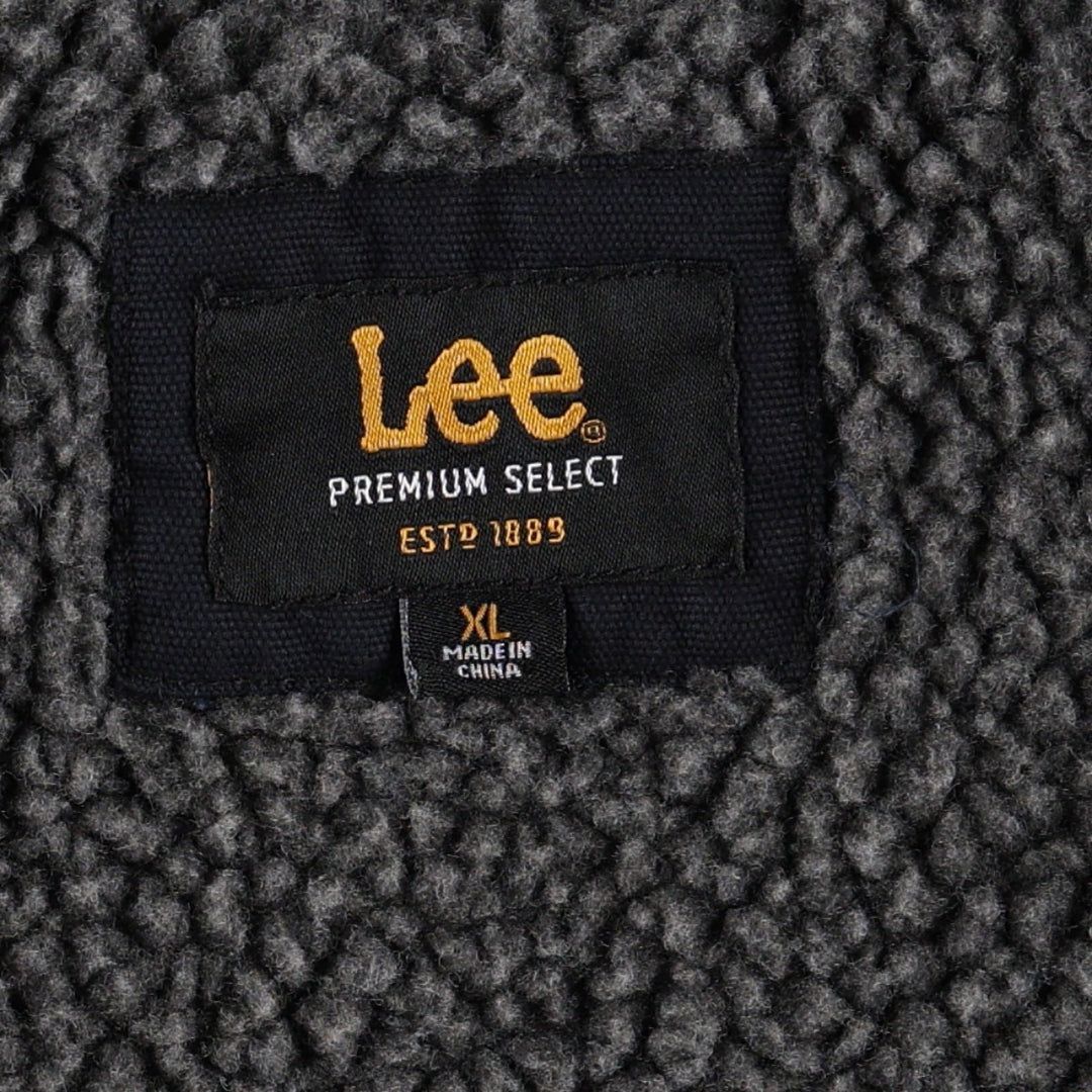 Lee PREMIUM SELECT Padded Duck Vest, Men's XL (approx.) cotton black type Vintage Second Hand